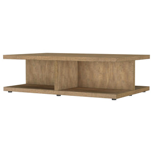 Juego de mesa de centro y auxiliar de 3 piezas Cortona Mango