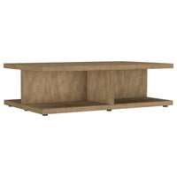 Mesa de centro cuadrada de madera de ingeniería Cortona, mango