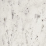 Mesa auxiliar redonda Haven con superficie de mármol blanco auténtico, color negro