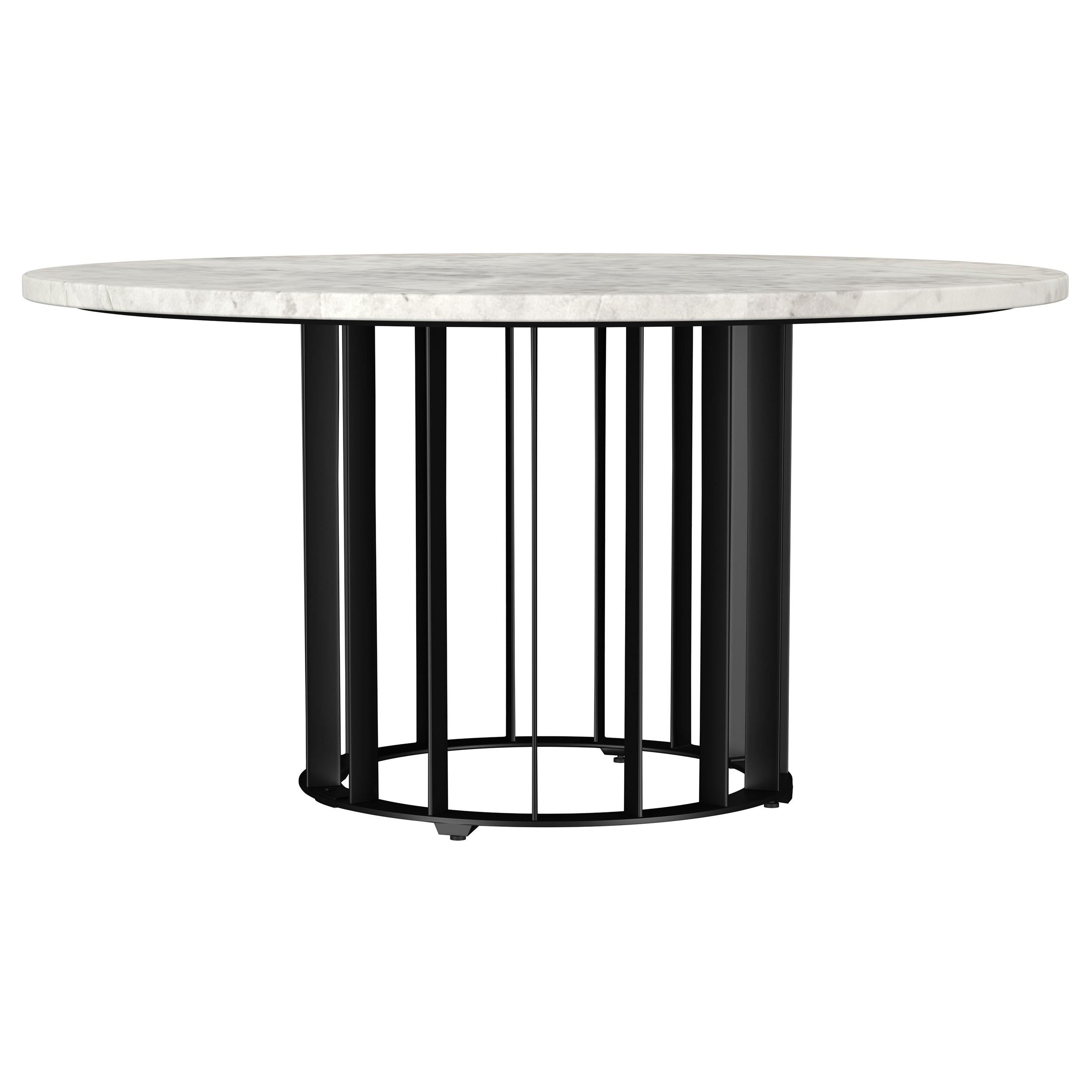 Haven 2-piece Round Marble Coffee and End Table Set Black