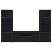 Winfield 3-piece Entertainment Center 60-inch TV Stand Black