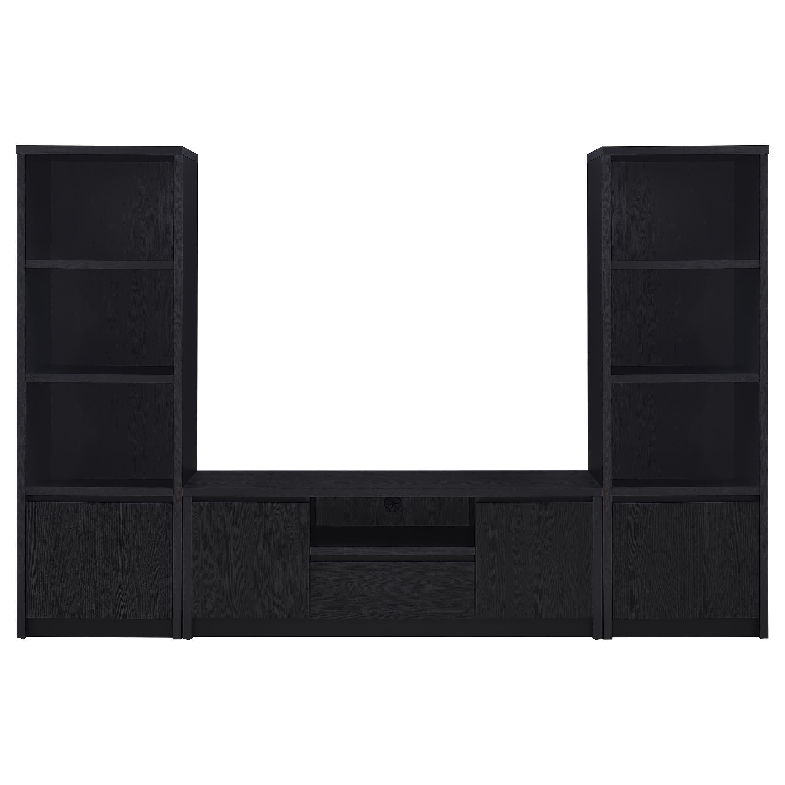 Winfield 3-piece Entertainment Center 60-inch TV Stand Black