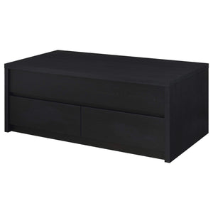Juego de mesa de centro elevable de 2 piezas Knapp, color negro