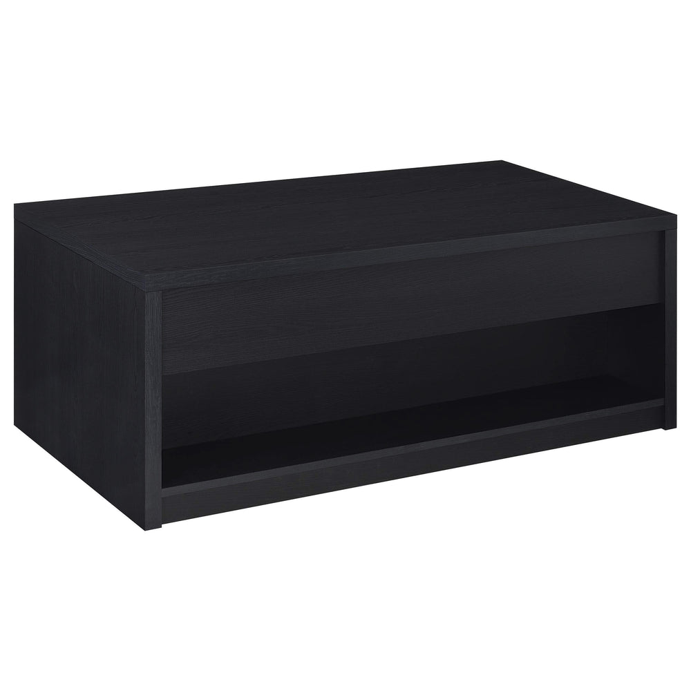 Juego de mesa de centro elevable de 2 piezas Knapp, color negro