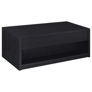 Juego de mesa de centro elevable de 2 piezas Knapp, color negro