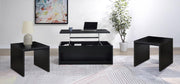 Knapp 3-piece Lift Top Coffee Table Set Black