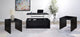 Juego de mesa de centro elevable de 3 piezas Knapp, color negro