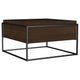 Mesa de centro cuadrada Fulton de madera de mango de 30 pulgadas, color marrón oscuro