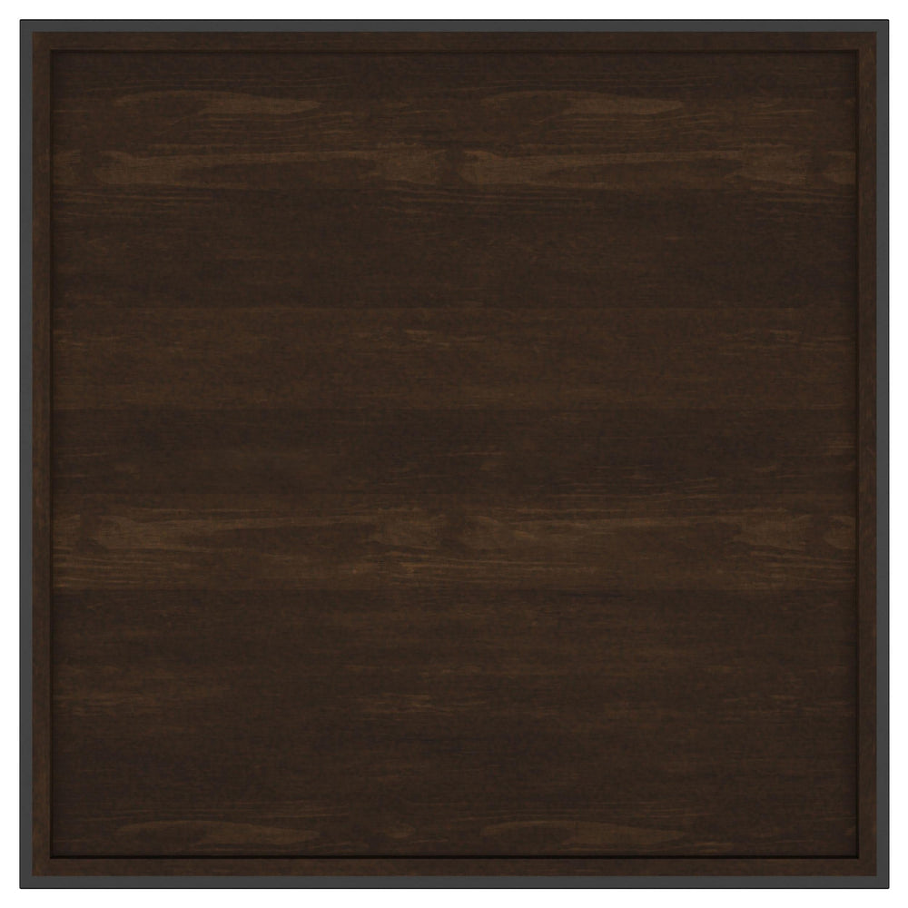 Mesa de centro cuadrada Fulton de madera de mango de 30 pulgadas, color marrón oscuro