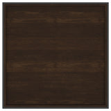 Mesa de centro cuadrada Fulton de madera de mango de 30 pulgadas, color marrón oscuro