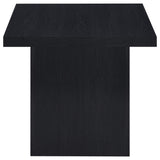Mesa auxiliar laminada Max Square Engineered, color negro