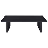 Max 2-piece Rectangular Coffee and End Table Set Black