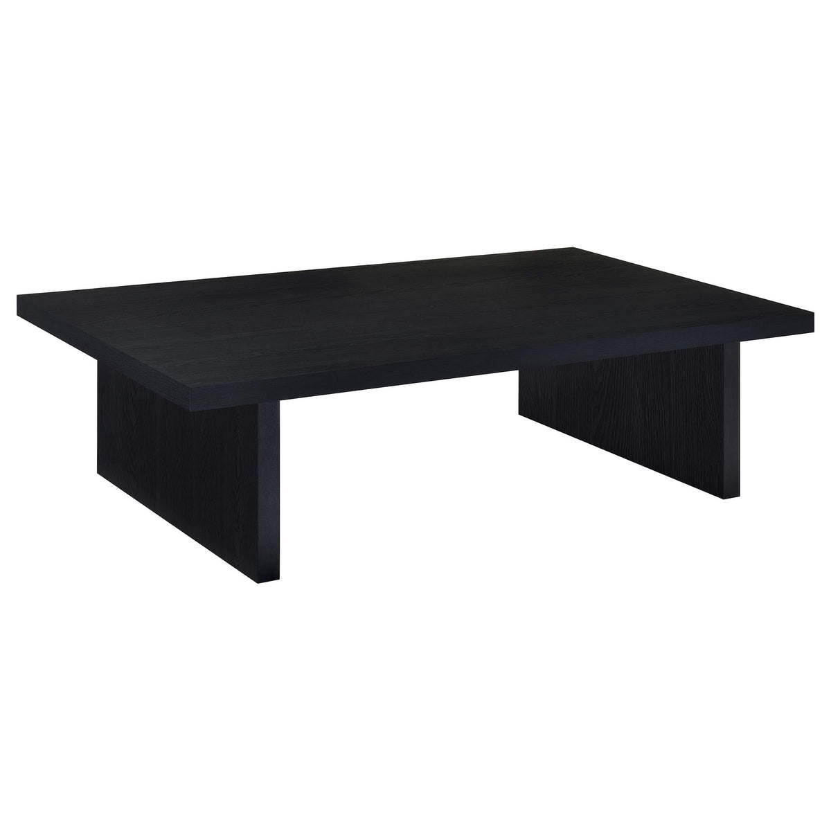 Mesa de centro rectangular laminada Max, color negro