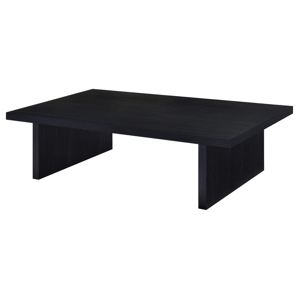 Mesa de centro rectangular laminada Max, color negro