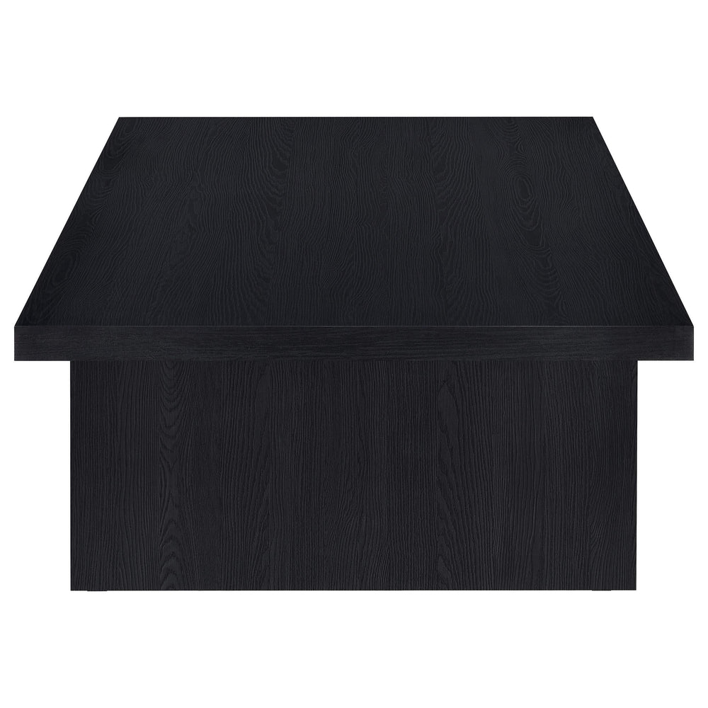 Mesa de centro rectangular laminada Max, color negro