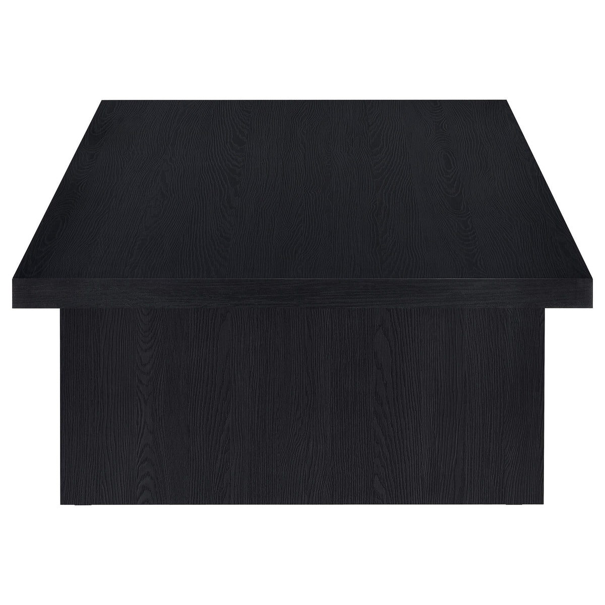 Mesa de centro rectangular laminada Max, color negro
