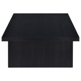 Mesa de centro rectangular laminada Max, color negro