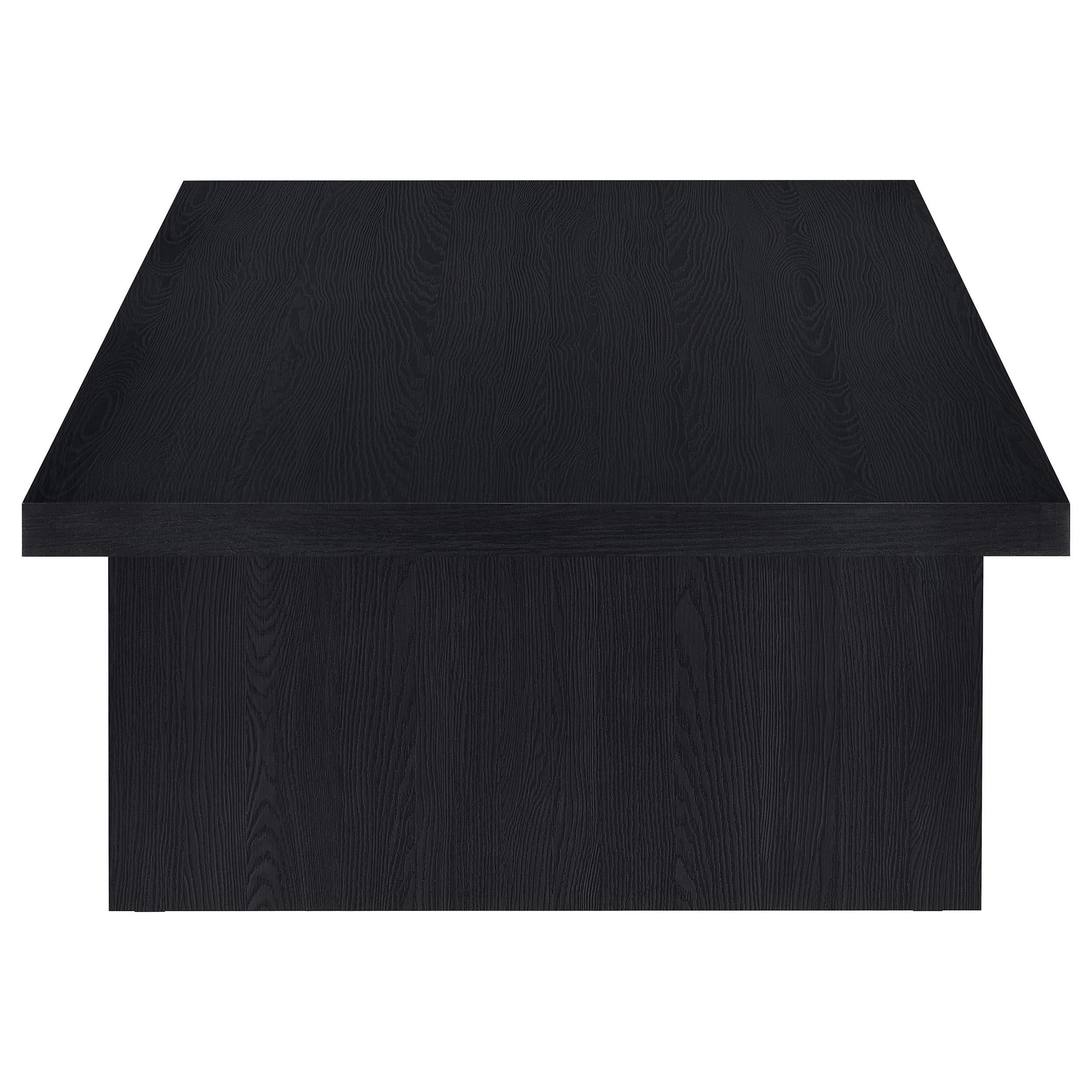 Mesa de centro rectangular laminada Max, color negro