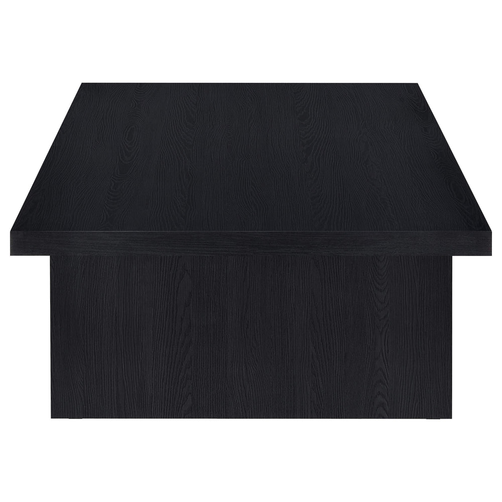 Mesa de centro rectangular laminada Max, color negro