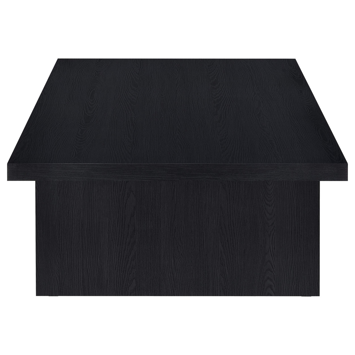 Mesa de centro rectangular laminada Max, color negro