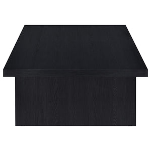 Mesa de centro rectangular laminada Max, color negro