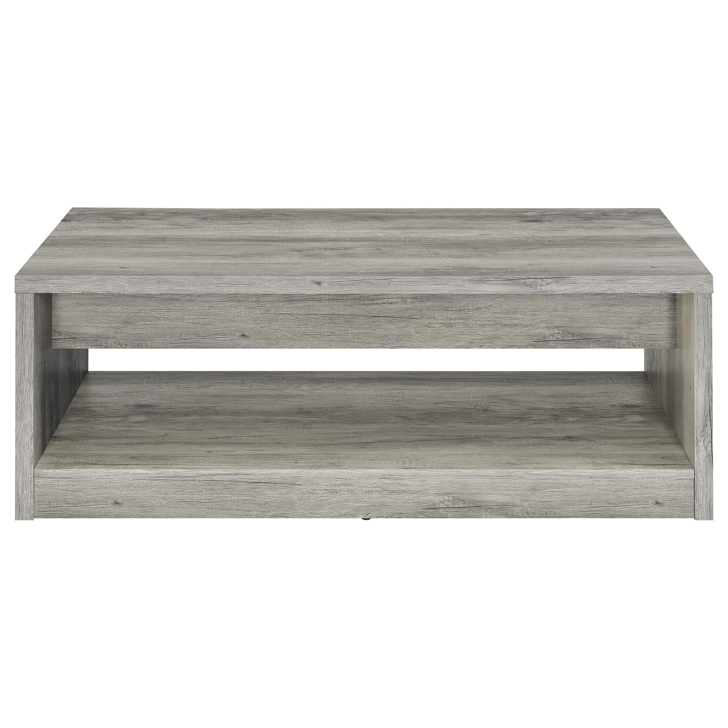 Felix 2-drawer Engineered Wood Coffee Table Grey Driftwood