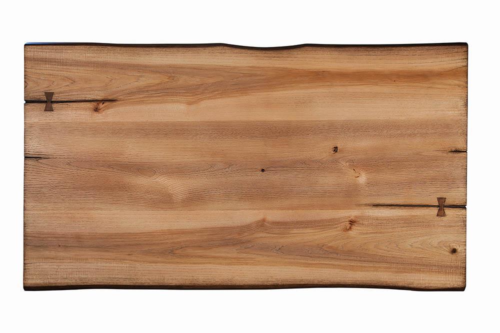 Square Wood Top End Table Natural Honey