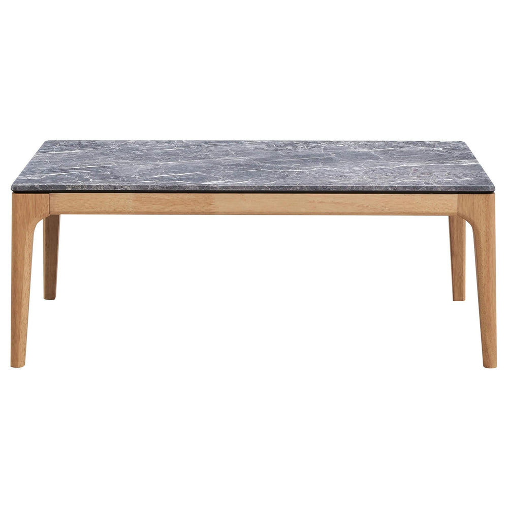 Mesa de centro rectangular SmartTop Polaris gris y roble claro