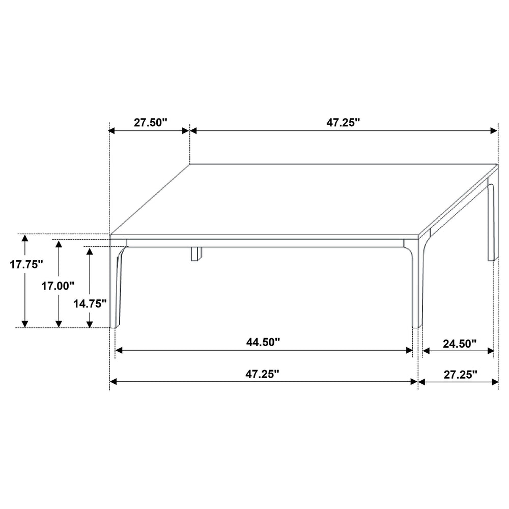 Mesa de centro rectangular SmartTop Polaris gris y roble claro