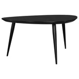 Mesa de centro triangular Odessa de madera maciza negra