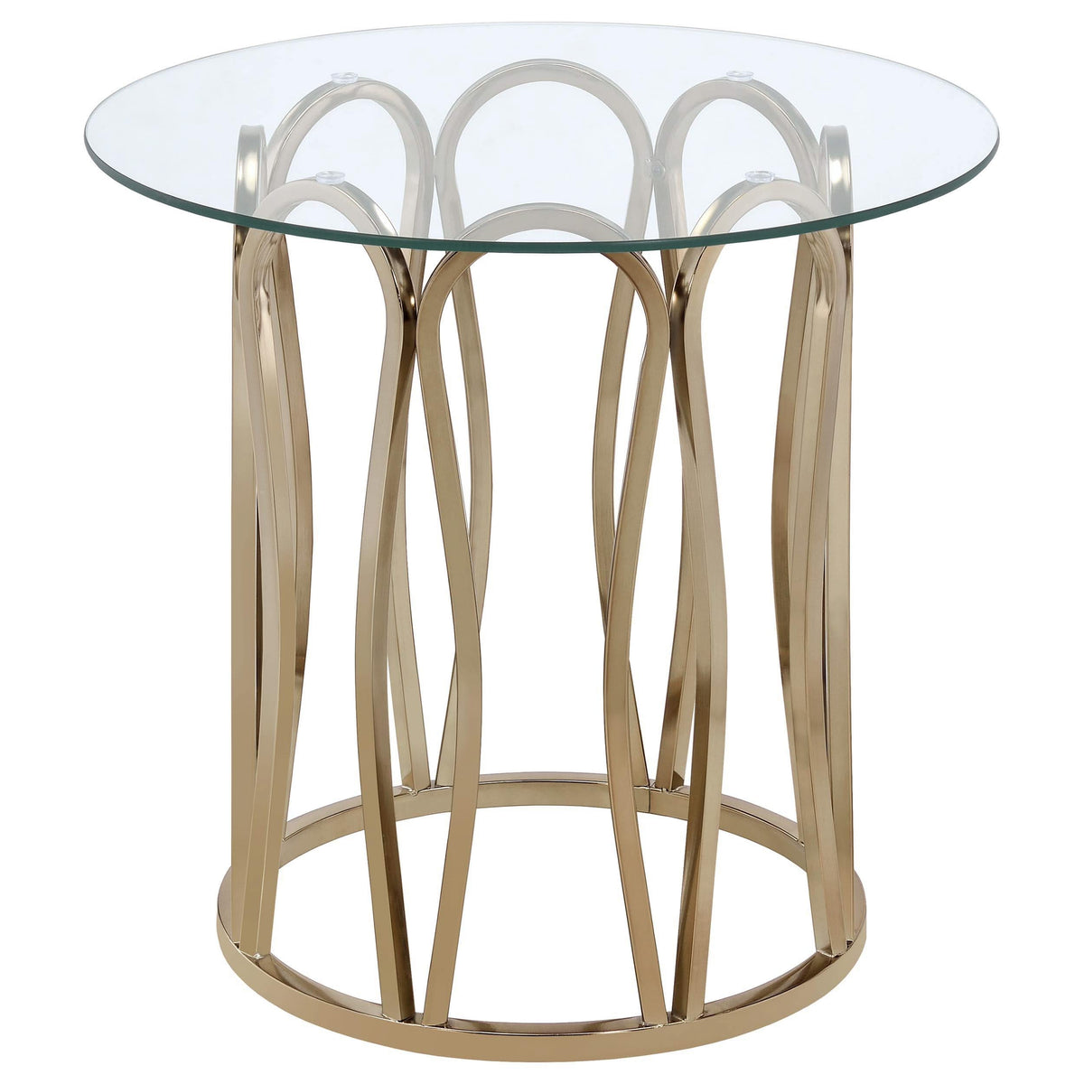 Monett 3-piece Coffee and End Table Set Chocolate Chrome