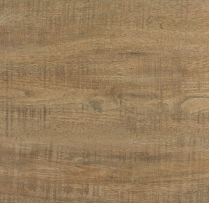 Mesa auxiliar cuadrada de madera de ingeniería Devar en color marrón mango