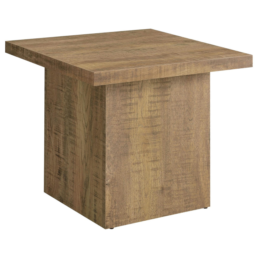 Juego de mesa de centro y auxiliar cuadrada de 2 piezas Devar Mango