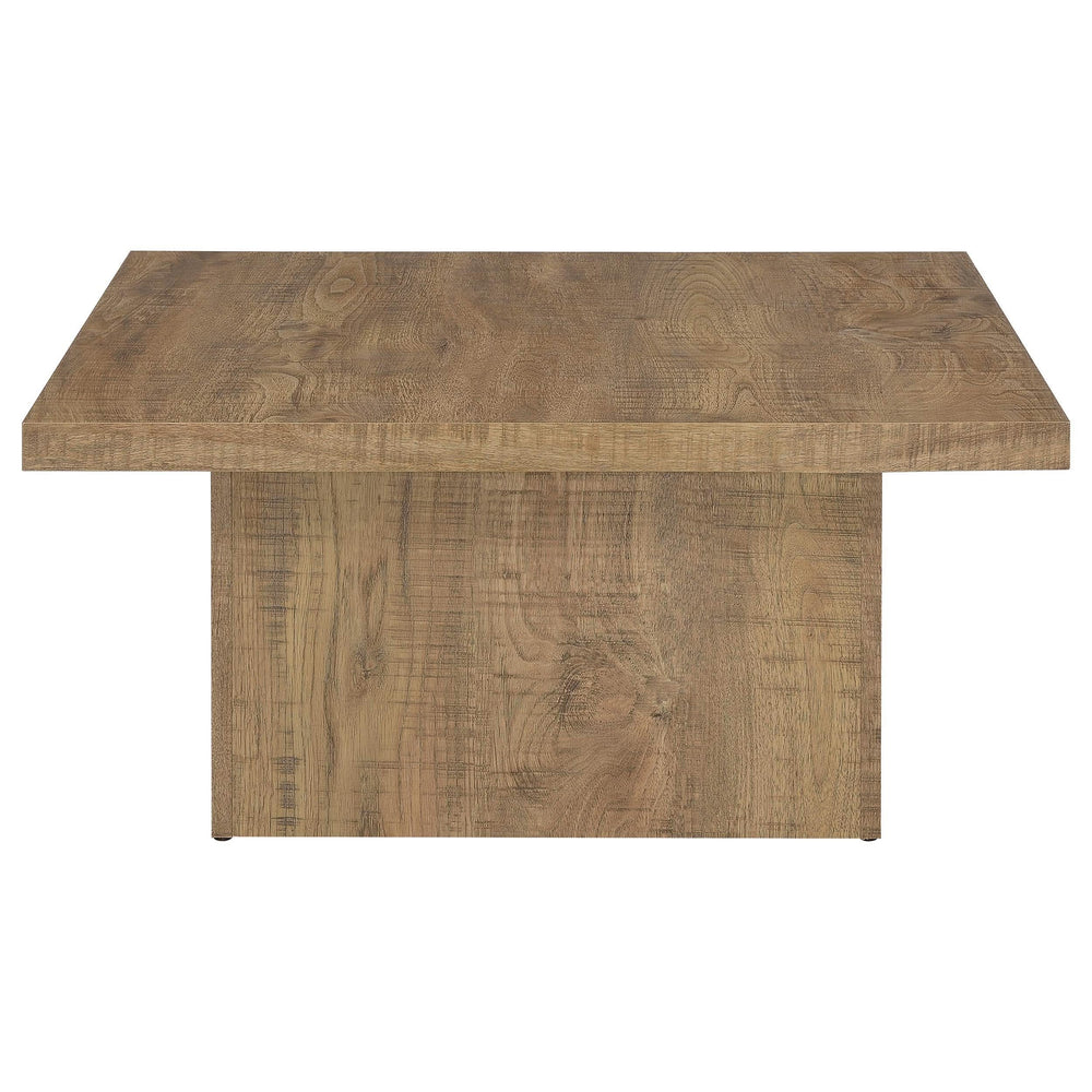 Juego de mesa de centro y auxiliar cuadrada de 2 piezas Devar Mango