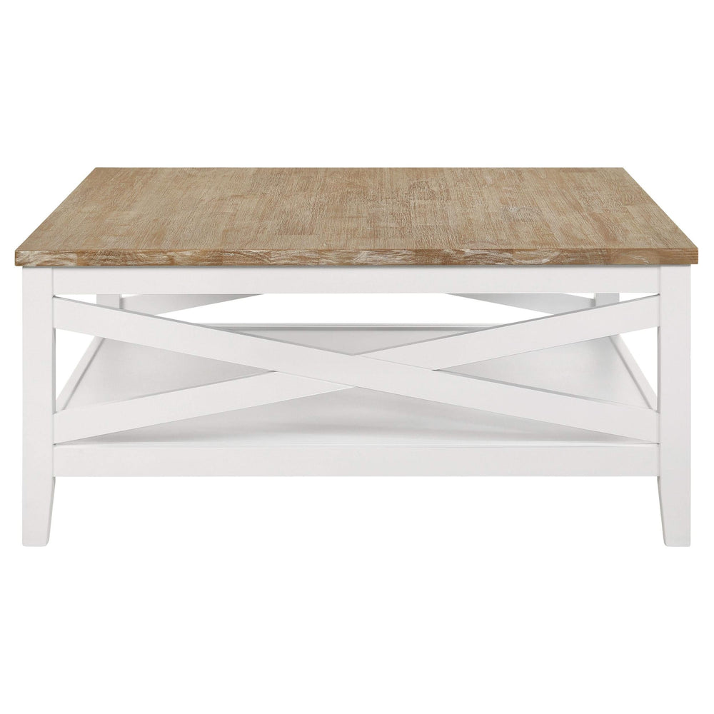 Hollis 3-piece Square Coffee and End Table Set White
