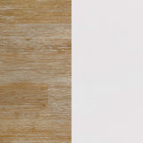 Mesa de centro cuadrada de madera Hollis con estante en marrón y blanco