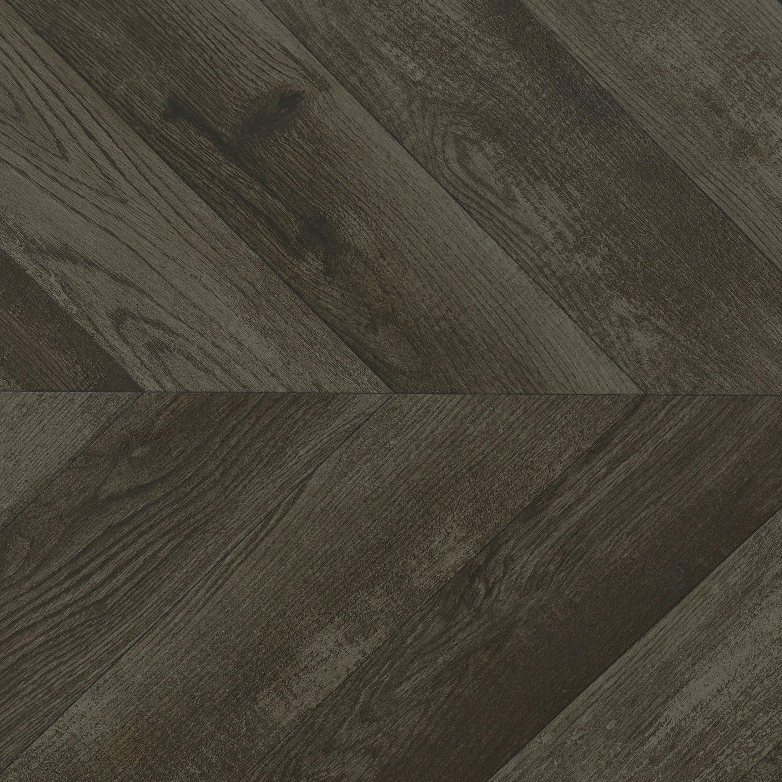 Beckley Engineered Wood End Table Rustic Grey Herringbone