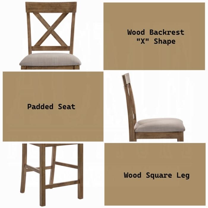 Silla de altura de mostrador Martha II (juego de 2)