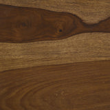 Mesa auxiliar rectangular de madera maciza Odilia Auburn