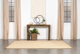 Consola de entrada rectangular de madera maciza Odilia Auburn