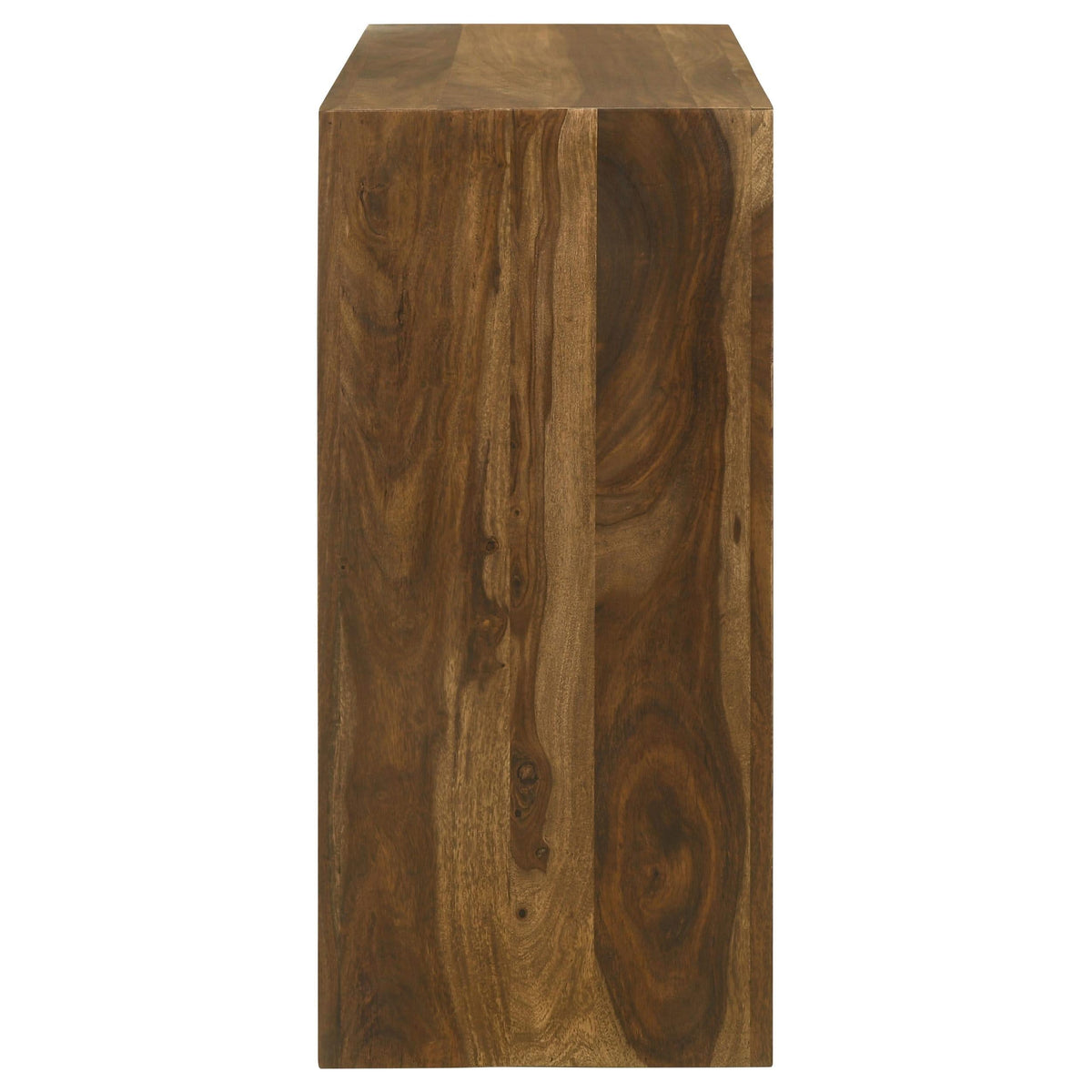Consola de entrada rectangular de madera maciza Odilia Auburn