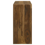Consola de entrada rectangular de madera maciza Odilia Auburn