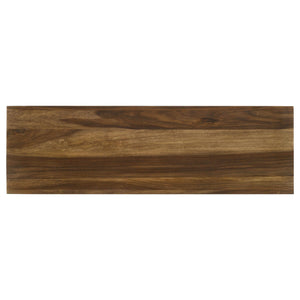 Consola de entrada rectangular de madera maciza Odilia Auburn