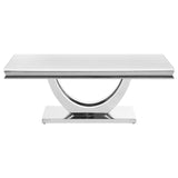Kerwin 2-piece Rectangular Coffee and End Table Set Chrome