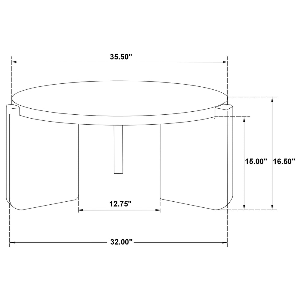 Juego de mesa de centro y auxiliar de madera maciza Cordova de 2 piezas, color negro