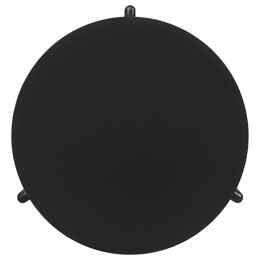 Juego de mesa de centro y auxiliar de madera maciza Cordova de 3 piezas, color negro