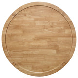 Mesa de centro redonda de madera maciza Camillo en color marrón arce
