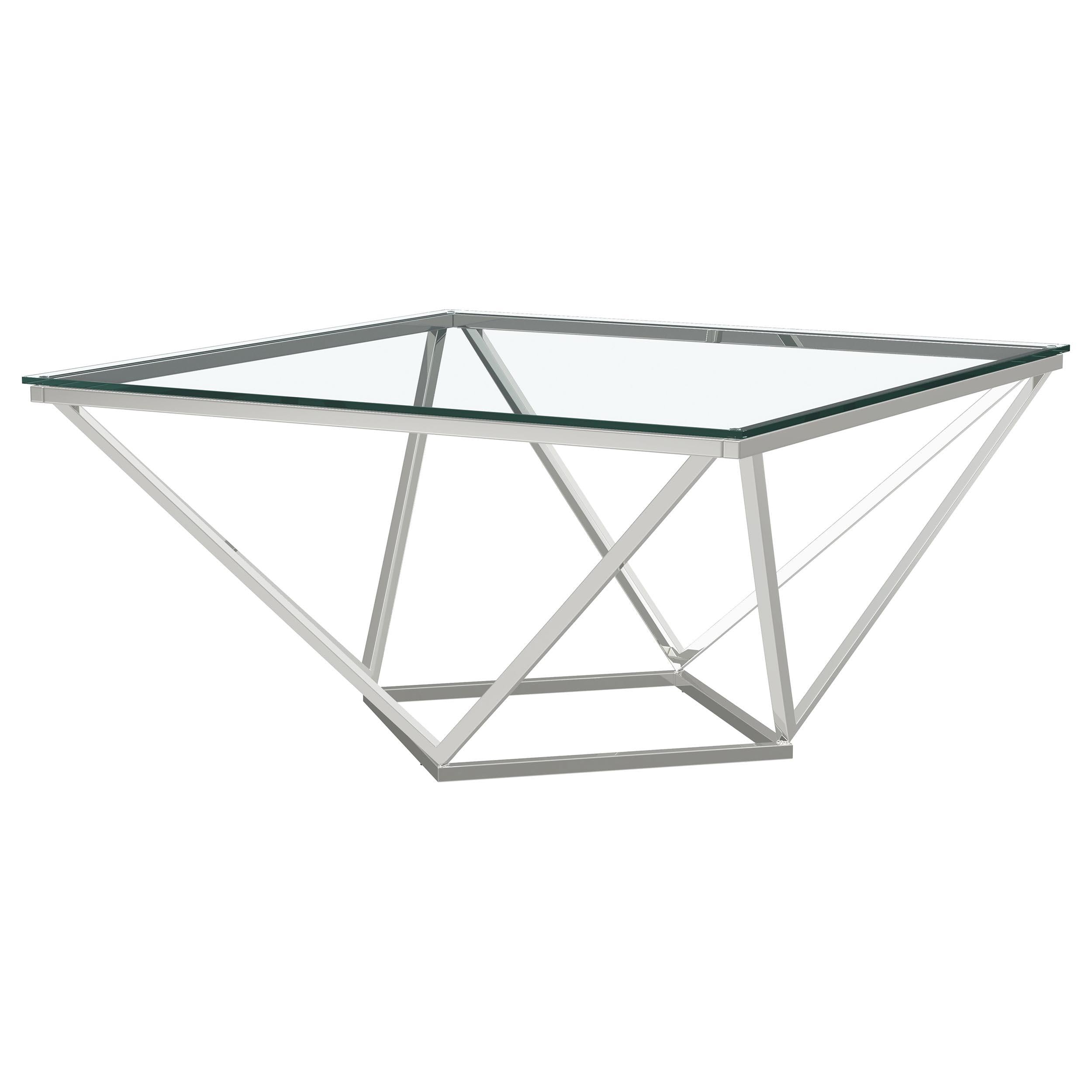 Brittania 3-piece Square Coffee and End Table Set Nickel