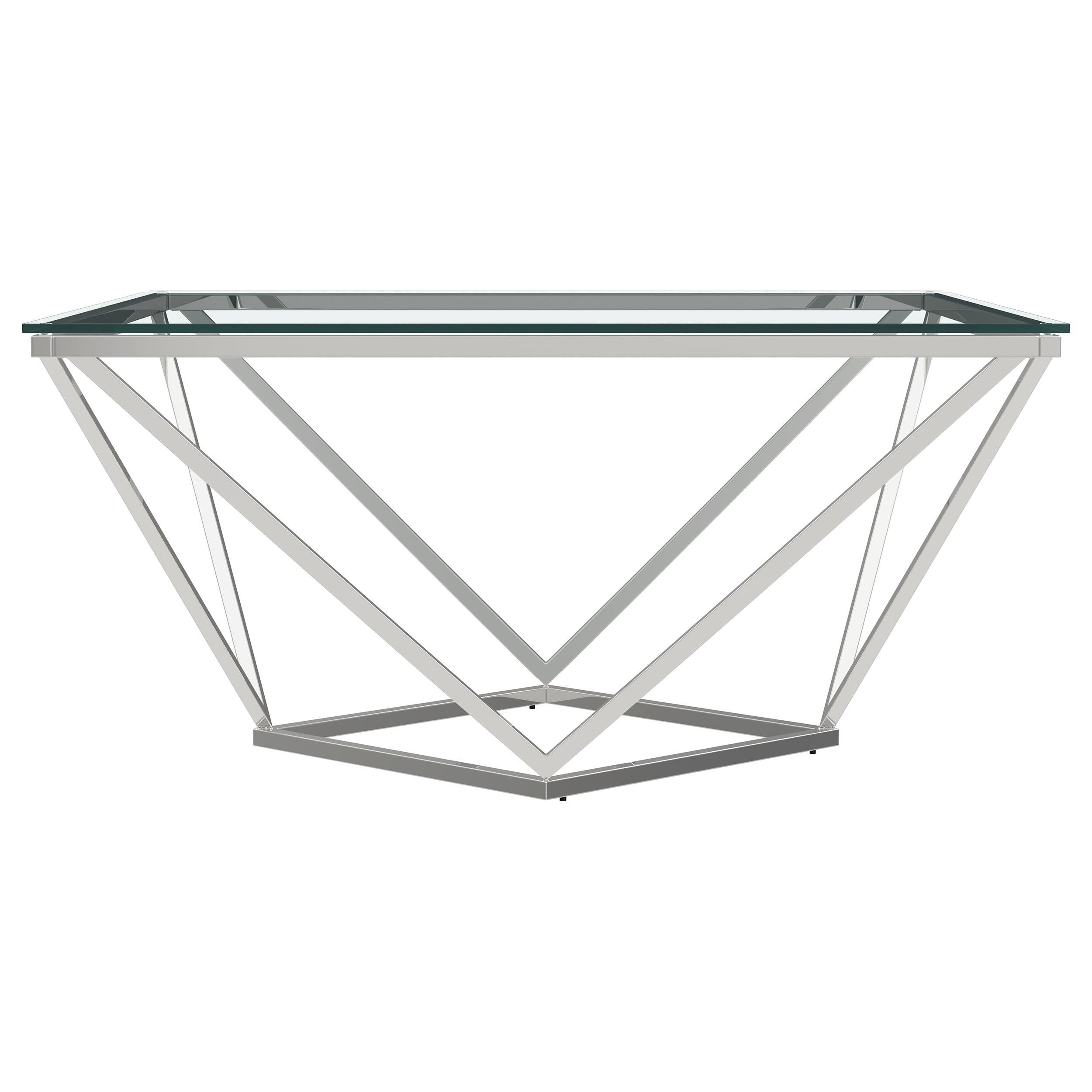Brittania 3-piece Square Coffee and End Table Set Nickel