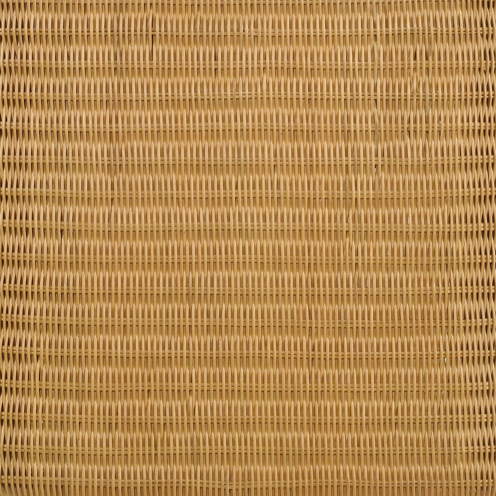 Mesa auxiliar cuadrada de ratán tejido Cahya, color natural